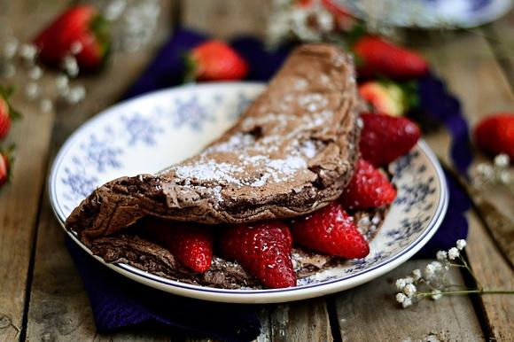 Omlet czekoladowy biszkoptowy
