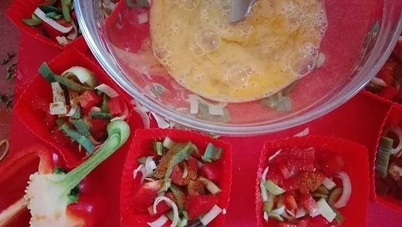 Jajka pieczone w muffinkach