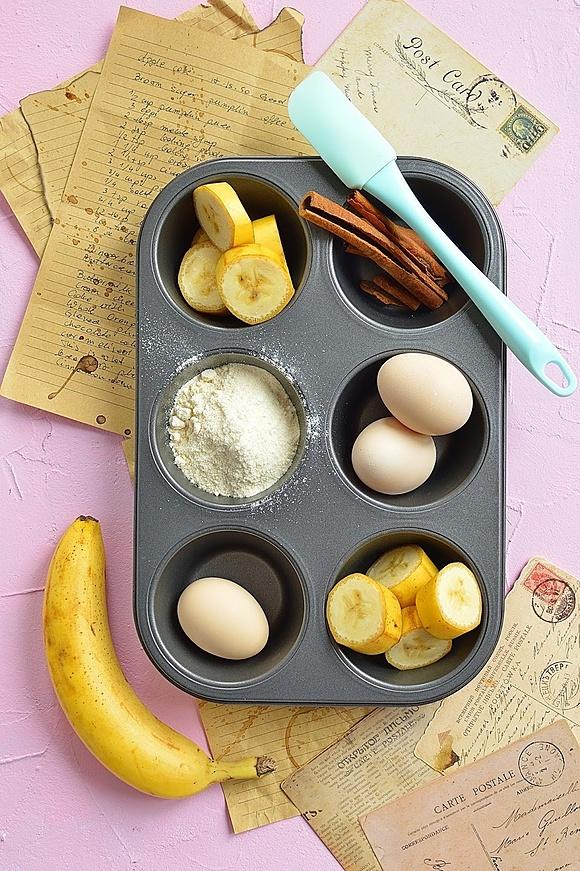 Fit muffiny bananowe bez laktozy i glutenu