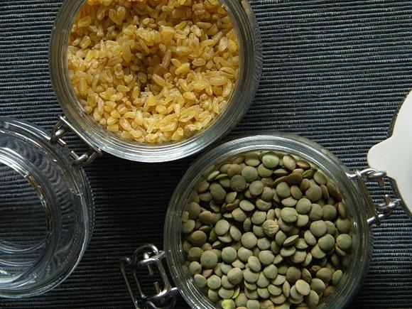 Naleśniki z soczewicą i kaszą bulgur