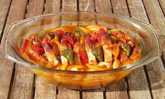 Schab paprykowy na cebuli