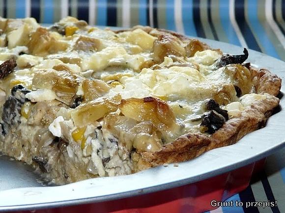 Tarta z serem feta i kurczakiem