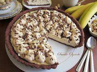 Tarta sernikowo-bananowa z masłem orzechowym