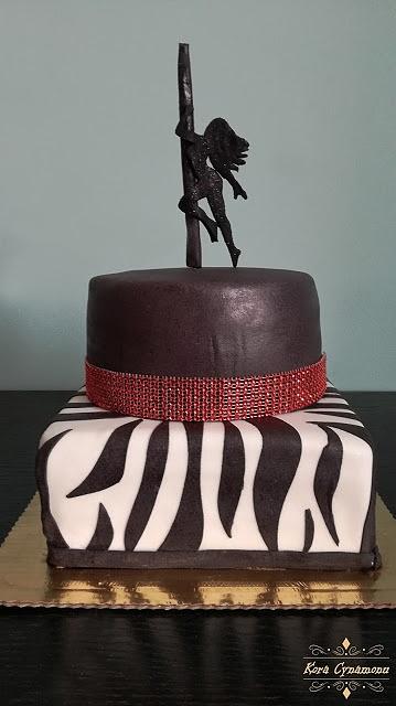 Tort dla trenerki Pole Dance z motywującym opisem