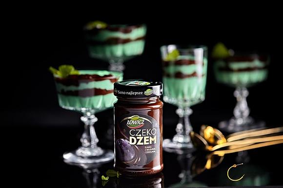 Miętowa panna cotta z czekodżemem Łowicz