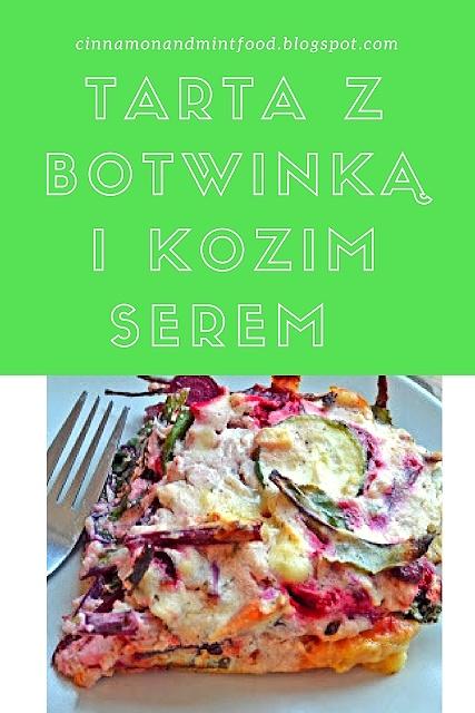 Tarta z botwinką i kozim serem