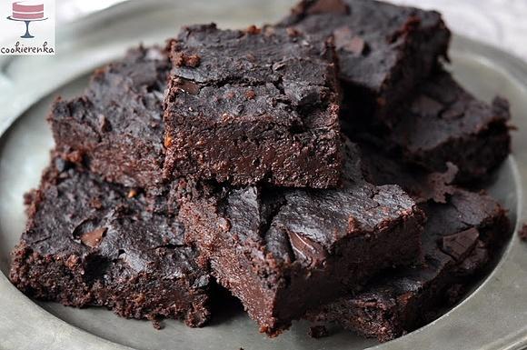 Brownie z fasoli wegańskie bezglutenowe