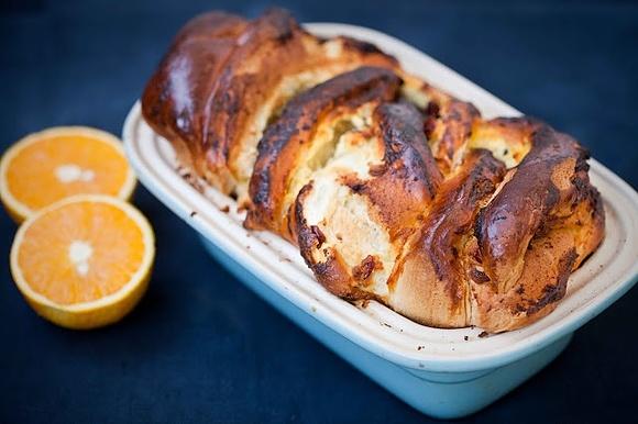 Ciasto drożdżowe z twarogiem żurawiną i pomarańczą
