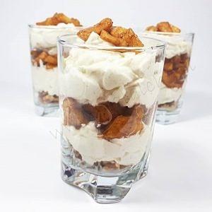 Keto szarlotka w szklance bez glutenu i cukru