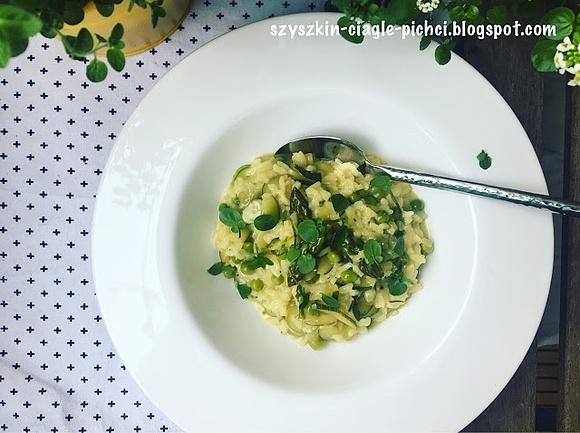 Zielone risotto ze szparagami