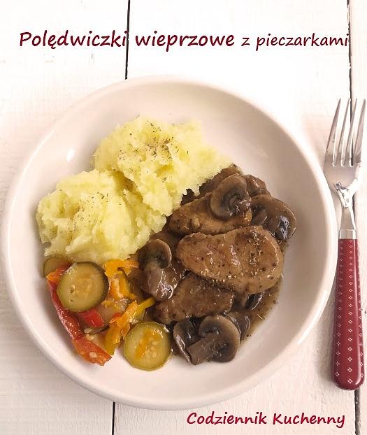 Polędwiczki wieprzowe z pieczarkami