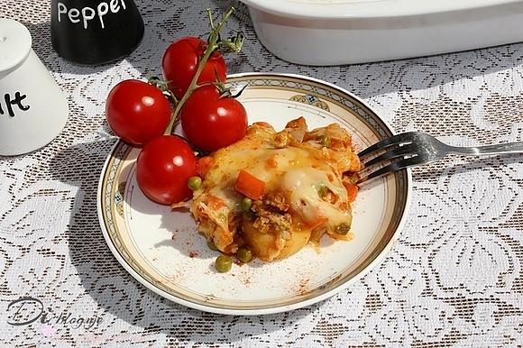 Zapiekanka ziemniaczana z kotletami mielonymi w 25 minut