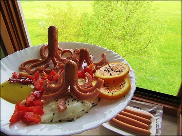 Ośmiorniczki z parówek