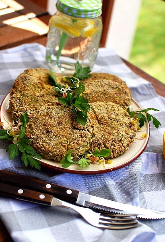 Fit placki z kaszy jaglanej i brokułów pieczone, nie smażone