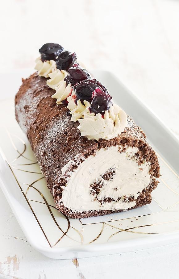 Czekoladowa rolada z dulce de leche