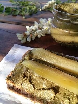 Pasta z botwinki i fasoli mung wegańska bezglutenowa