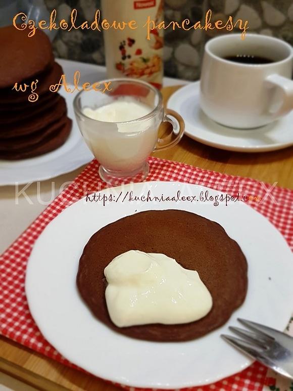 Czekoladowe pancakesy wg Aleex