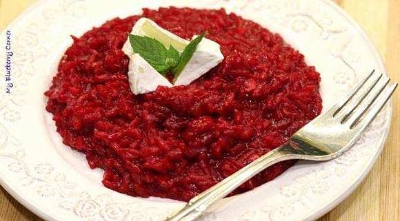 Buraczane risotto