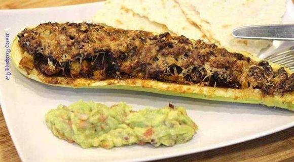 Zapiekany kabaczek z chili con carne