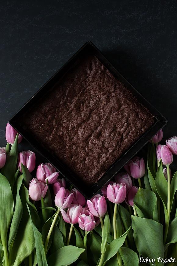 Brownie z rabarbarem