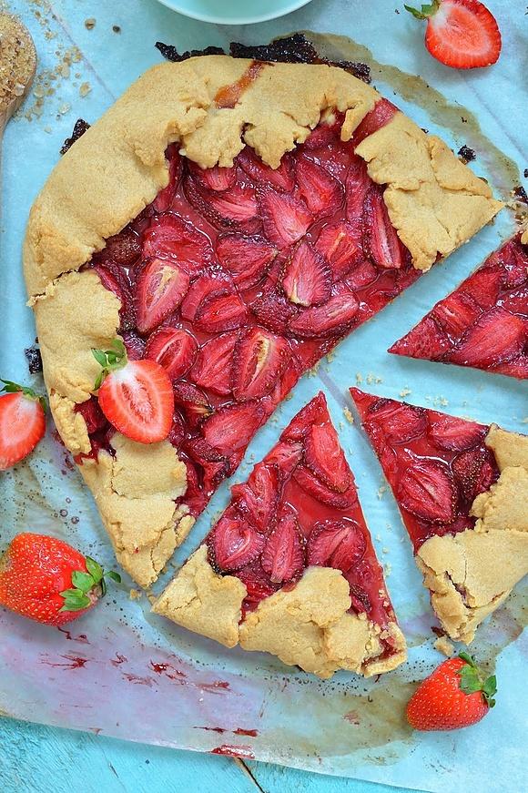 Tarta rustikalna bez laktozy, dla nietolerancji laktozy, zdrowe ciasto