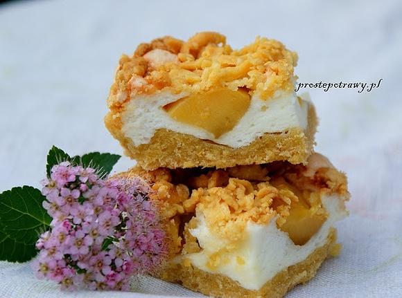 Kruche ciasto z mango i truskawkami