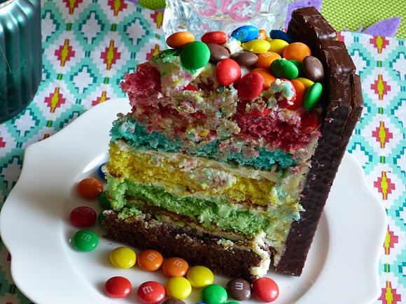 Tort tęczowy