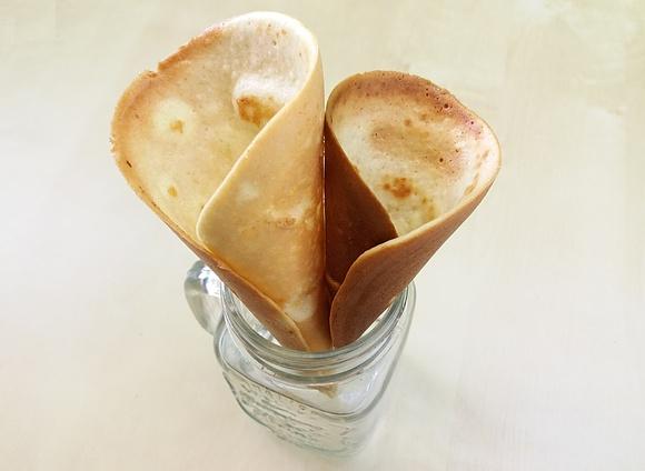 Domowe bezmleczne wafle do lodów