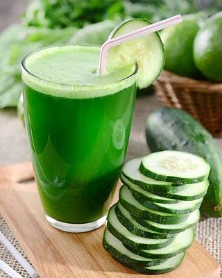 Koktajl z ogórka i kiwi