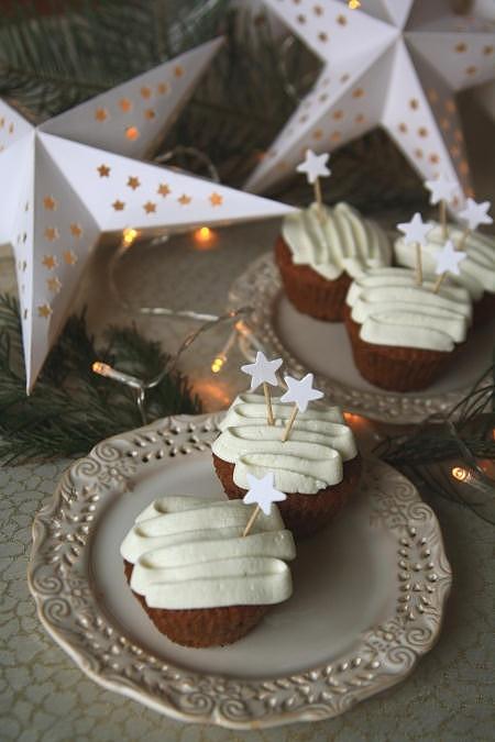 Muffinki piernikowe z kremem mascarpone