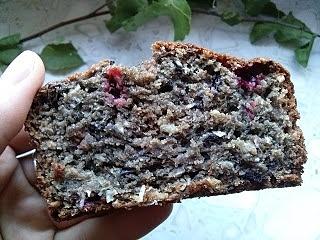 Ciasto jagodowo-bananowe z jagodą kamczacką