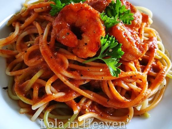 Najłatwiejsze spaghetti z krewetkami