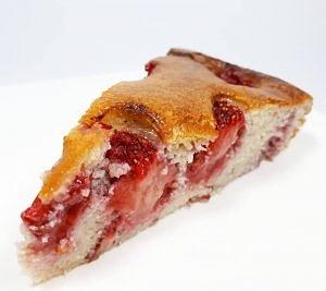 Ciasto kokosowe z truskawkami bez gluto, cukru, laktozy keto lchf paleo
