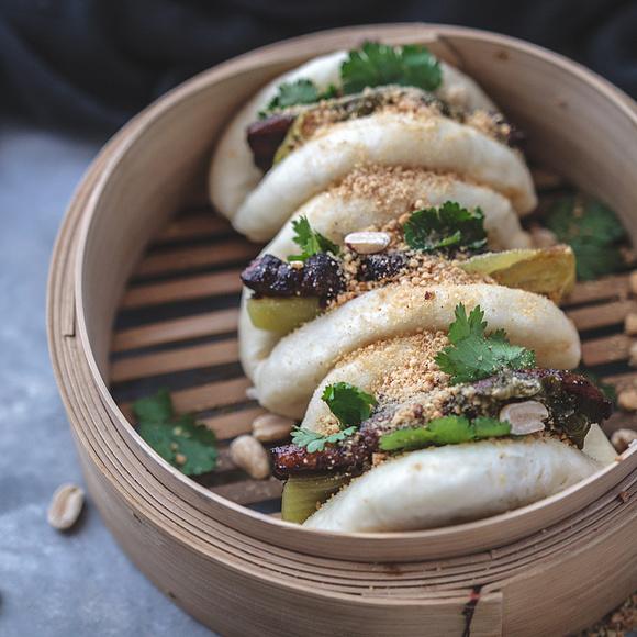 Gua bao – bułeczki bao z wieprzowiną