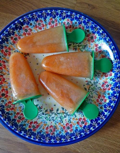 Lody marchewkowo pomarańczowe