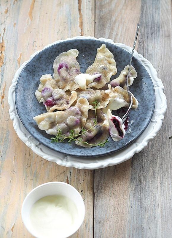 Borówkowe pierogi odchodząc od miasta