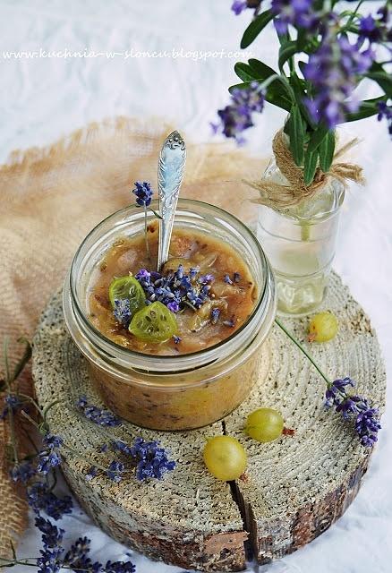 Agrestowy chutney z lawendą na lato