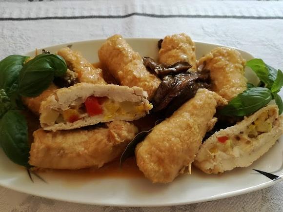 Zrazy z cukinią i mozzarellą
