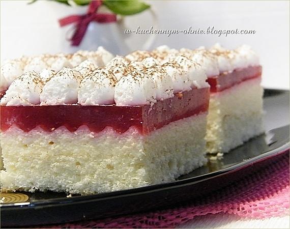Sernik na zimno z mascarpone, malinami i galaretką