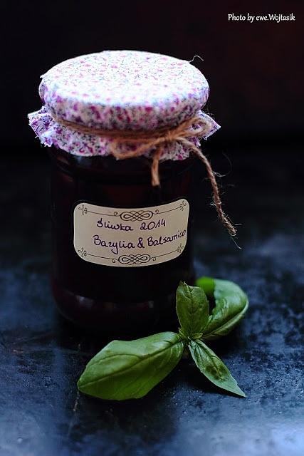 Śliwki z cukrem bazylia balsamico – nietypowy dżem