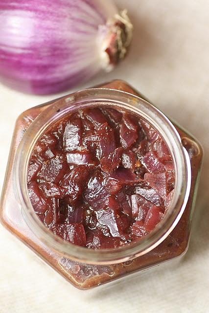 Chutney z karmelizowanej czerwonej cebuli