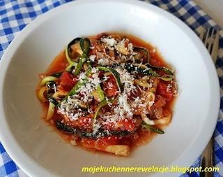 Spaghetti z cukinii fit obiad