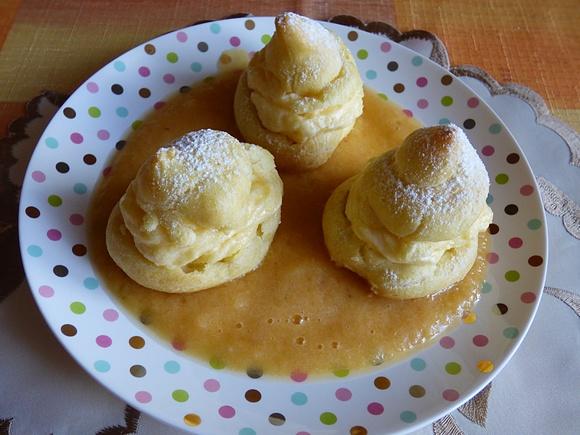 Ptysie ze szpajzą cytrynową