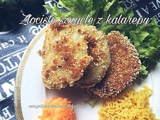 Złociste sznycle z kalarepy