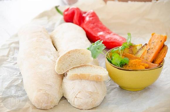 Bagietki śniadaniowe na zaczynie drożdżowym poolish