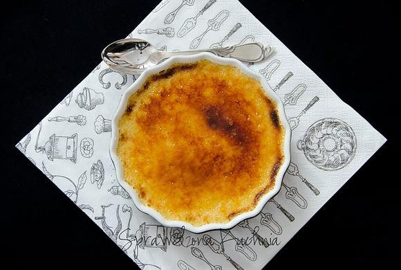 Creme brulee z mascarpone i imbirem