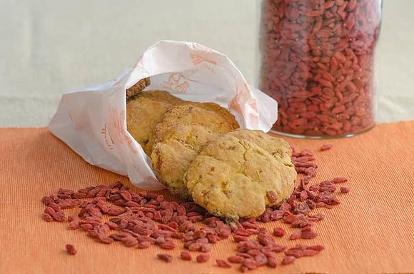 Ciastka z jagodami goji
