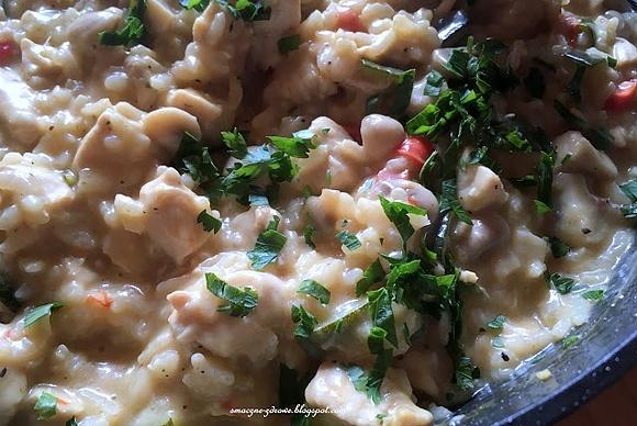 Risotto z kurczakiem i warzywami