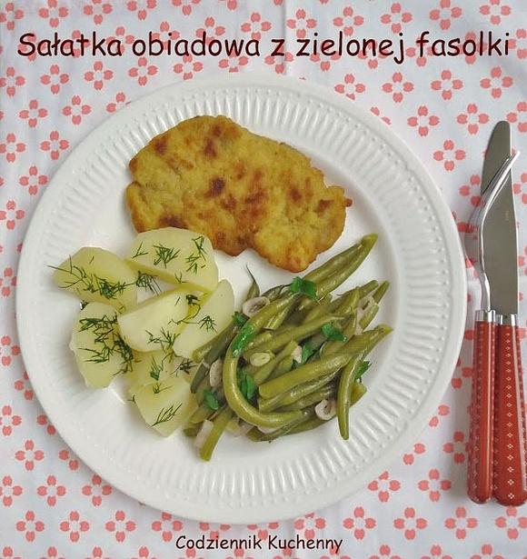 Sałatka z zielonej fasolki