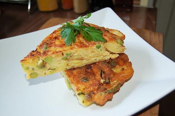 Tortilla z ziemniaków i cukinii - hiszpańskie tapas